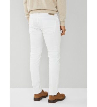 Hackett London Kontrastowe białe spodnie