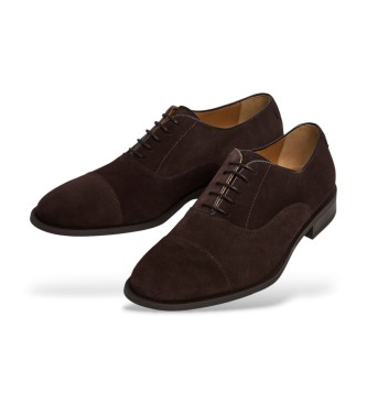 Hackett London Woking Oxford S leather shoes brown