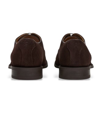 Hackett London Woking Oxford S leather shoes brown