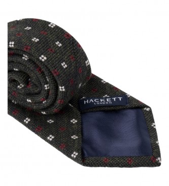 Hackett London Wollmischung Neat Krawatte grn
