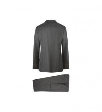 Hackett London Suit Wool black