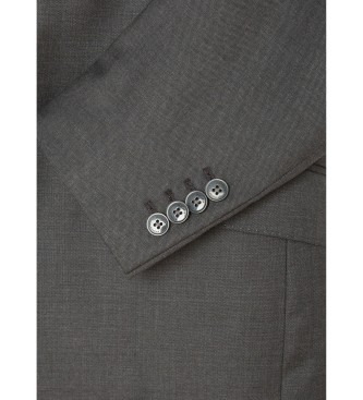 Hackett London Suit Wool black