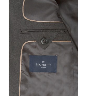 Hackett London Suit Wool black
