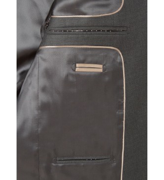 Hackett London Suit Wool black