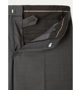 Hackett London Suit Wool black