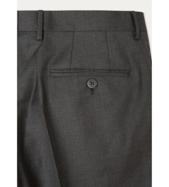 Hackett London Suit Wool black