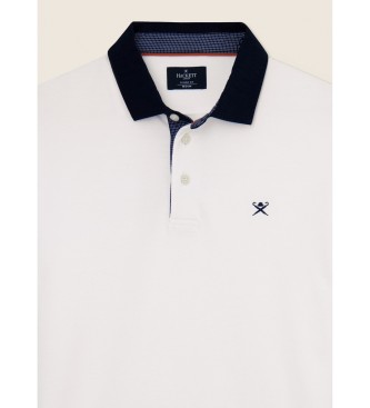 Hackett London Polo Woven Collar Blanco