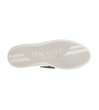 Hackett London Zapatillas de piel Ante Suela Cupsole Marrn