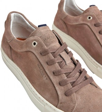 Hackett London Suede Leather Sneakers Sole Cupsole Brown