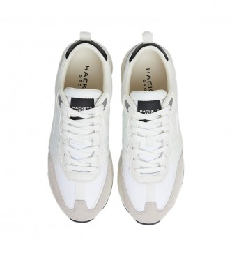 Hackett H-Runner Chaussures hautes en cuir blanc