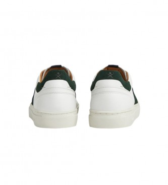 Hackett London Icon Archive Leren Sneakers 1983 wit, groen