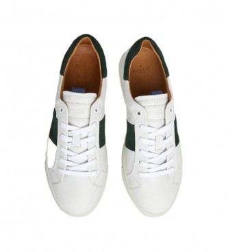 Hackett London Icon Archive Leren Sneakers 1983 wit, groen