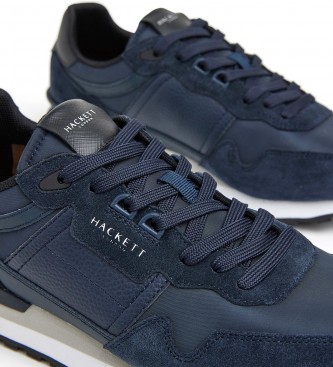 Hackett London Telfor Classic Leather Sneakers navy