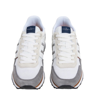 Hackett London Telfor Varsity Leather Sneakers white