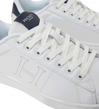 Hackett Sapatos de couro H Branco