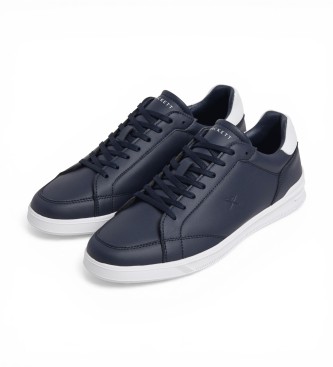Hackett London Brando Breaker Leather Sneakers navy