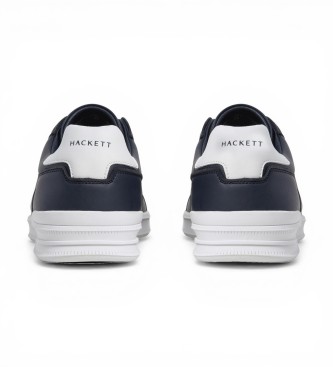 Hackett London Brando Breaker Leather Sneakers navy