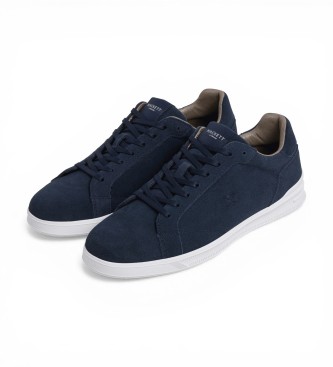 Hackett London Brando Soft Leather Sneakers navy
