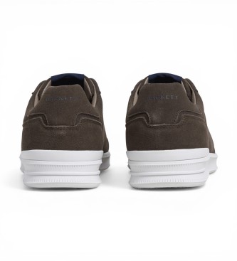 Hackett London Brando Soft Brown Leather Sneakers