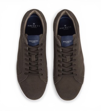 Hackett London Brando Soft Brown Leather Sneakers