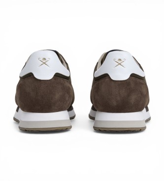 Hackett London Keston Symbol Leather Sneakers green