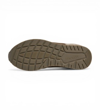 Hackett London Keston Symbol Leather Sneakers brown
