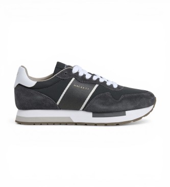 Hackett London Keston Symbol Leather Sneakers grey