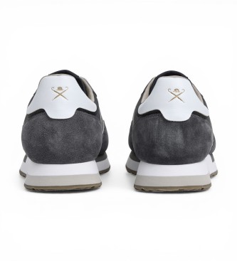Hackett London Keston Symbol Leather Sneakers grey