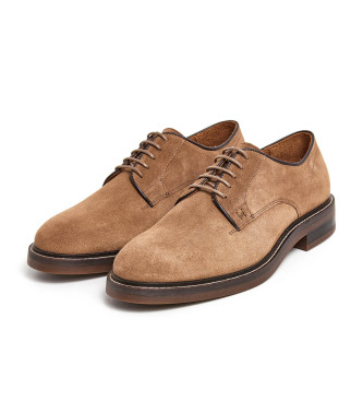 Hackett London Egmont Classic brązowe skórzane buty