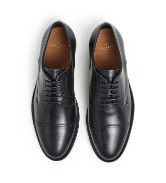 Hackett London Skórzane buty Jason w kolorze czarnym