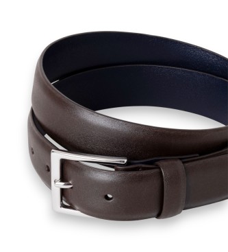 Hackett London Ceinture en cuir marron