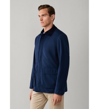 Hackett London casaco com 2 bolsos marinho