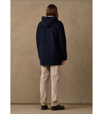 Hackett London P?aszcz Duffle granatowy