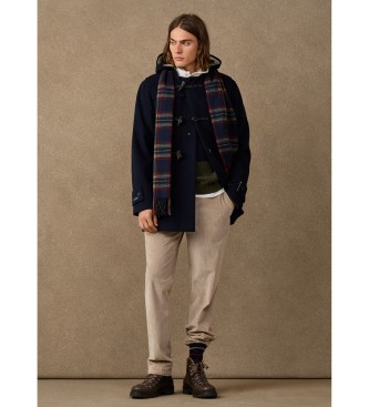 Hackett London P?aszcz Duffle granatowy