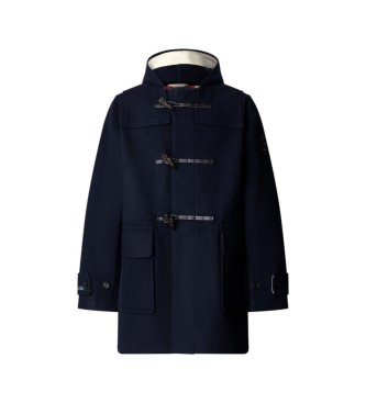 Hackett London P?aszcz Duffle granatowy