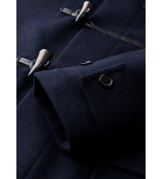 Hackett London P?aszcz Duffle granatowy