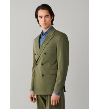 Hackett London Olive green Cott Stretch blazer
