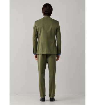 Hackett London Olive green Cott Stretch blazer