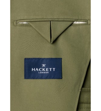 Hackett London Olive green Cott Stretch blazer