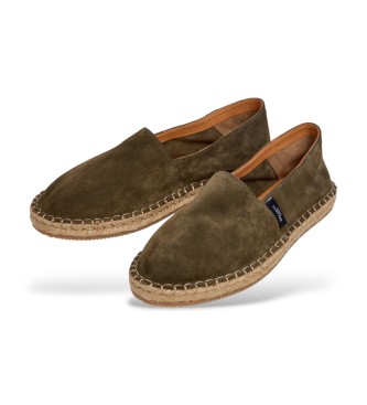 Hackett London Alpargatas de camur�a verde Baywatch