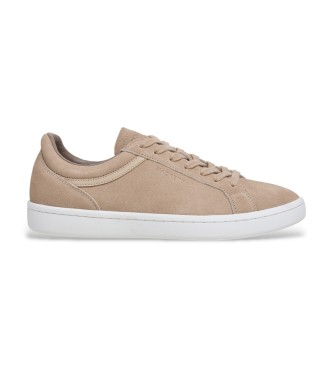 Hackett London Sneakers in pelle beige Beck Vibes
