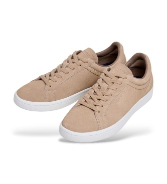 Hackett London Sneakers in pelle beige Beck Vibes