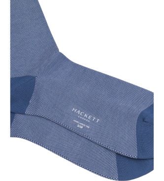 Hackett London Skarpety Birds Eye niebieskie