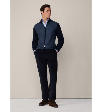 Hackett London Veste Birdseye marine