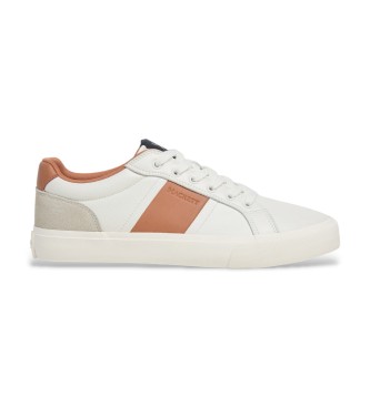Hackett London Blake Handle Leather Sneakers white