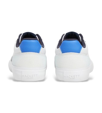 Hackett London Sneakers Blake Handle in pelle bianca