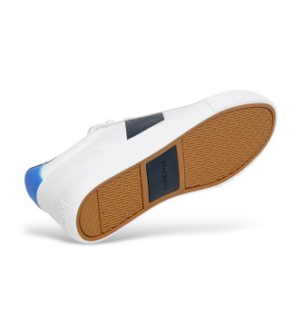 Hackett London Sneakers Blake Handle in pelle bianca