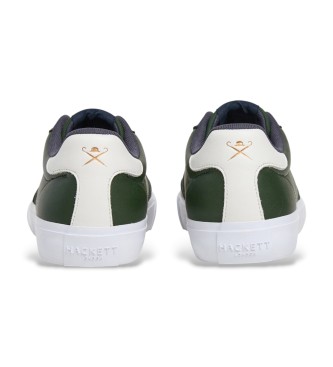 Hackett London Sneakers in pelle verde Blake Venture