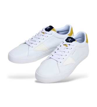 Hackett London Sneakers in pelle bianca Blake Venture