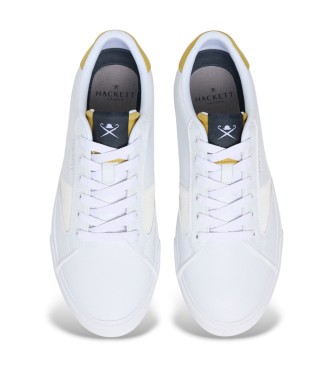 Hackett London Sneakers in pelle bianca Blake Venture